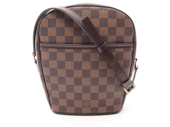 Bolsa Louis Vuitton Ipanema PM Damier Ebene Marrom