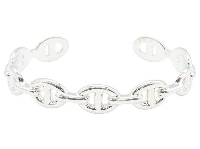 Chaîne d'ancre Hermès Hermes Chaine d'Ancre Enchainée Bangle Silvery