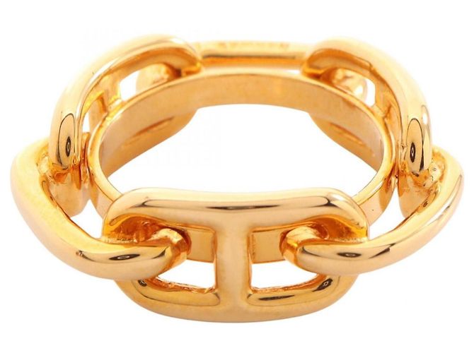 Ring Hermès Anel para lenço Hermes Chaine d'Ancre Dourado