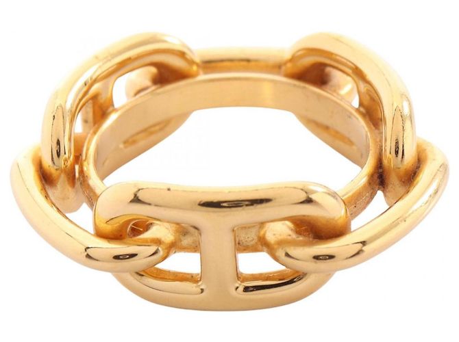 Ring Hermès Anel para lenço Hermes Chaine d'Ancre Dourado