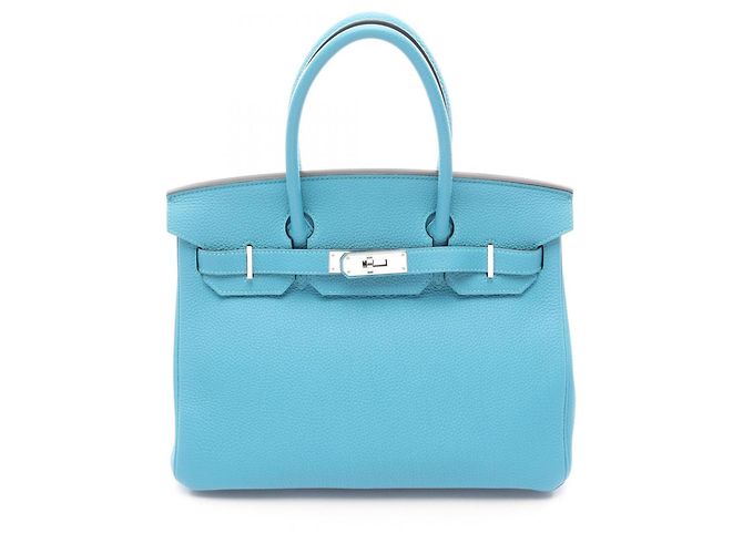 Hermès Bolsa Hermes Birkin 30 Turquoise Turquesa
