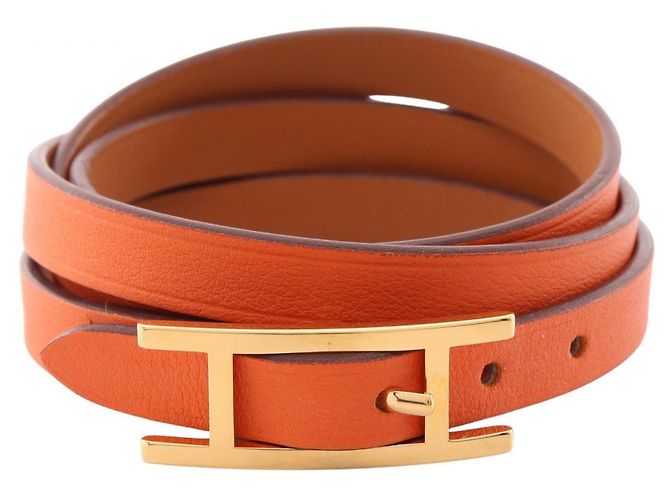 Hermès Hermes HERMES Be Api Langarmband Braun Orange