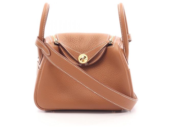 Hermès Sac à main Hermes Lindy Mini Marron