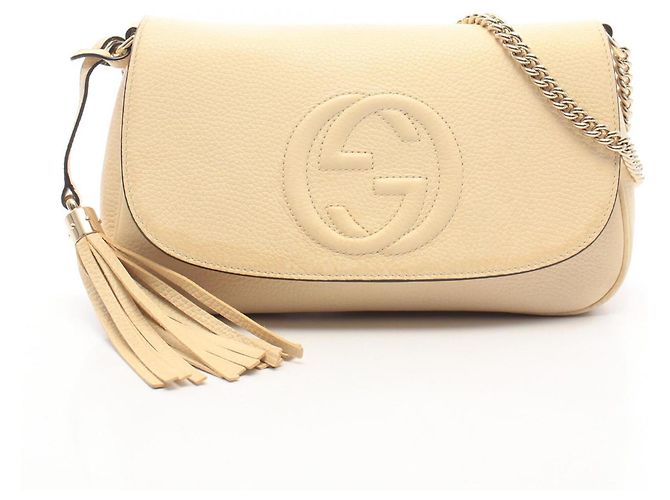 Gucci Soho Interlocking G Schultertasche Roh