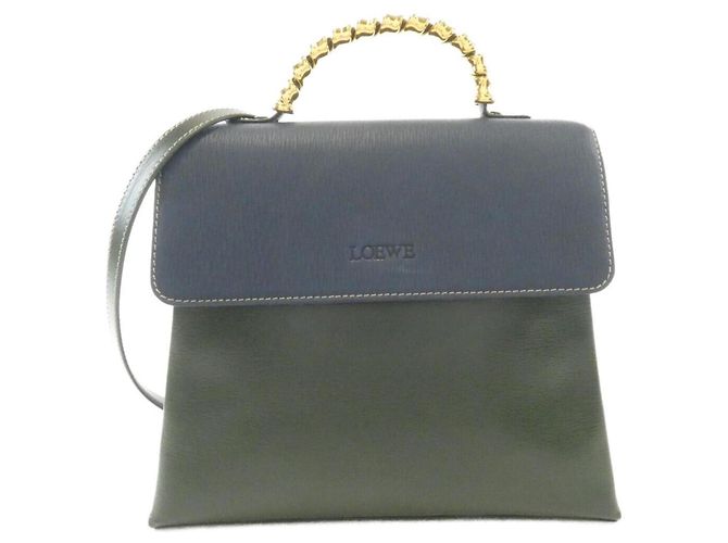 Borsa Loewe blu e verde