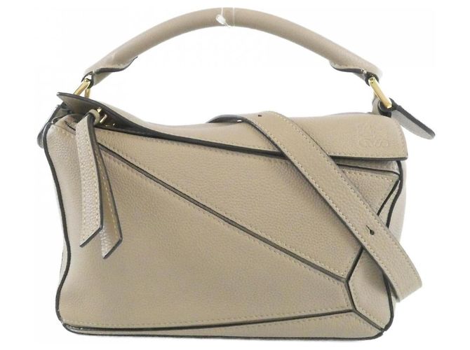Borsa Loewe Puzzle Small Sabbia