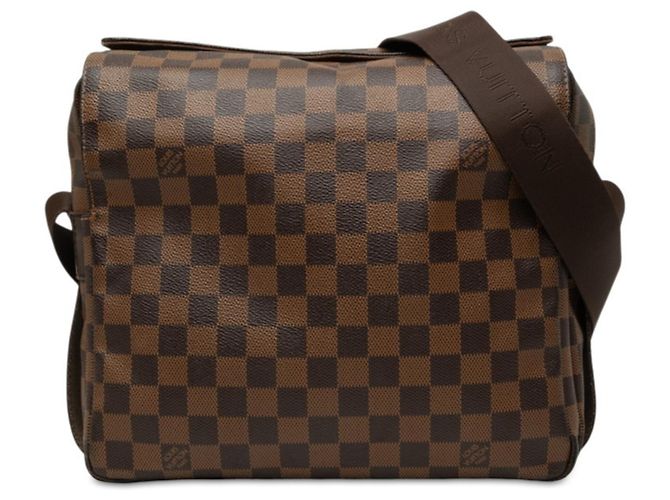 Borsa a tracolla Louis Vuitton Damier Naviglio Marrone
