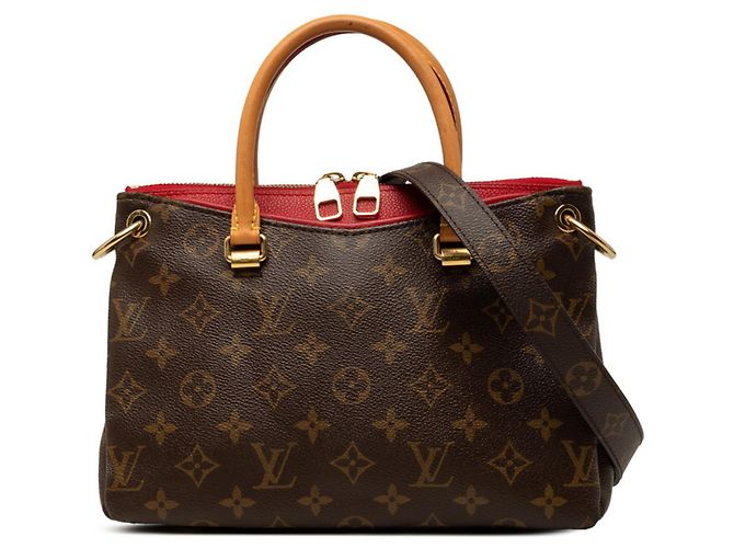 Borsa Louis Vuitton Monogram Pallas BB Marrone Rosso Fuschia