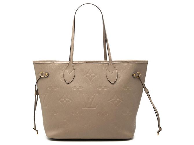 Sac cabas Louis Vuitton Monogram Empreinte Neverfull MM Gris