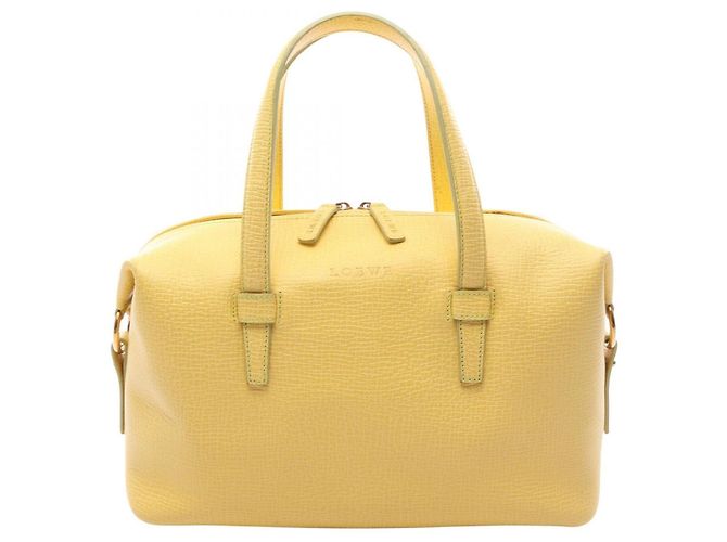 Borsa a mano in pelle gialla Loewe Giallo