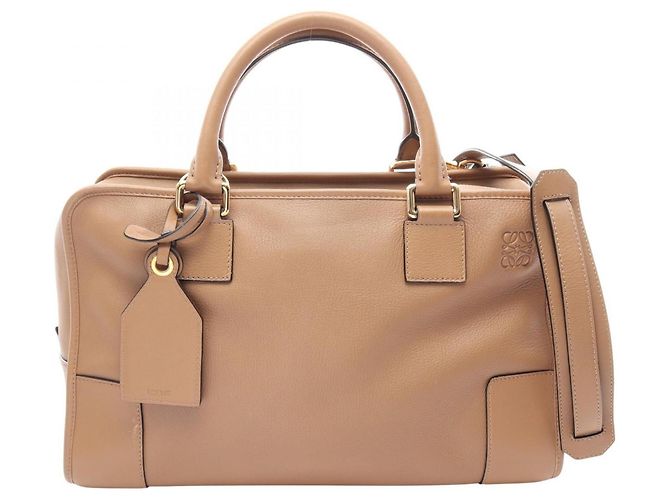 Bolsa de mão 2-Way Loewe Amazona 36 Marrom