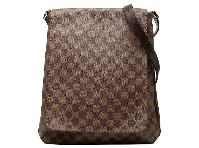 Bolsa de Ombro Louis Vuitton Damier Musette Marrom