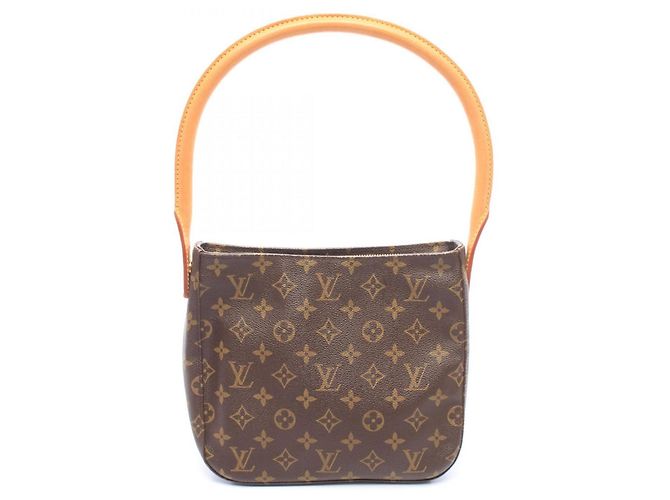 Sac à épaule Louis Vuitton Looping MM Monogram Marron Monogramme