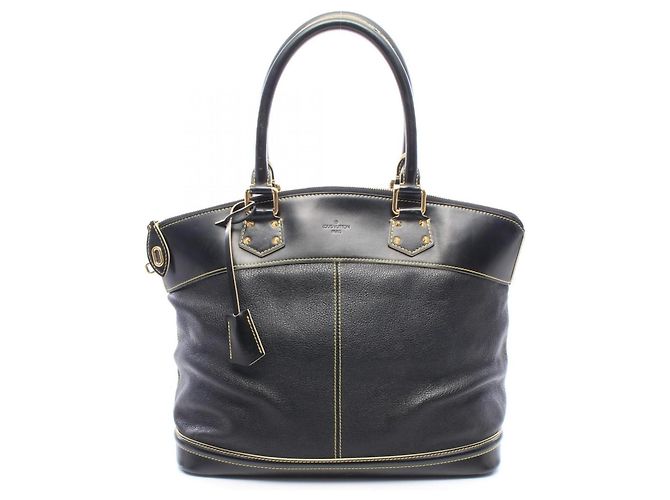 Borsa Louis Vuitton Lockit GM Suhali Noir Nero