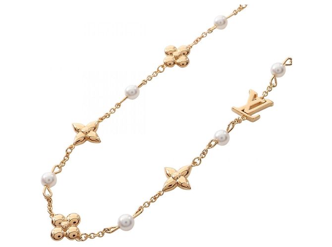 Collar Louis Vuitton Louisa Blanco Dorado