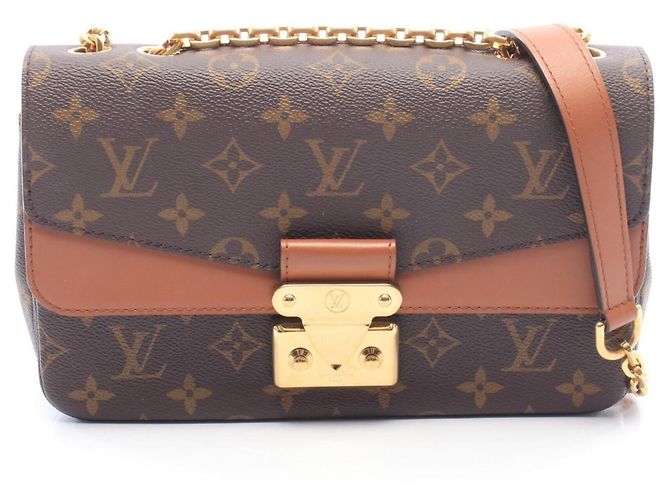 Bolsa de Ombro Louis Vuitton Marceau Monogram Caramel Marrom