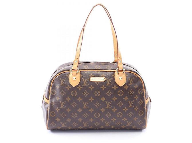 Borsa a tracolla Louis Vuitton Montorgueil GM Monogram Marrone