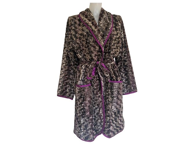 Autre Marque Bata Marjolaine Estampado Animal Castaño Púrpura