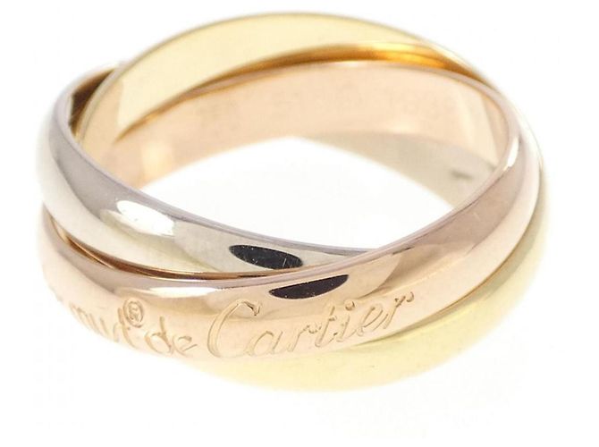Anello Cartier Trinity in oro rosa bianco e giallo 18K
