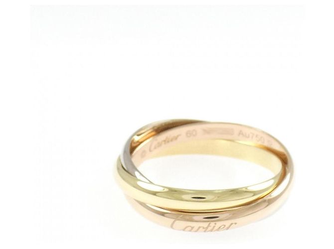 Anello Cartier Trinity in oro rosa bianco e giallo 18K