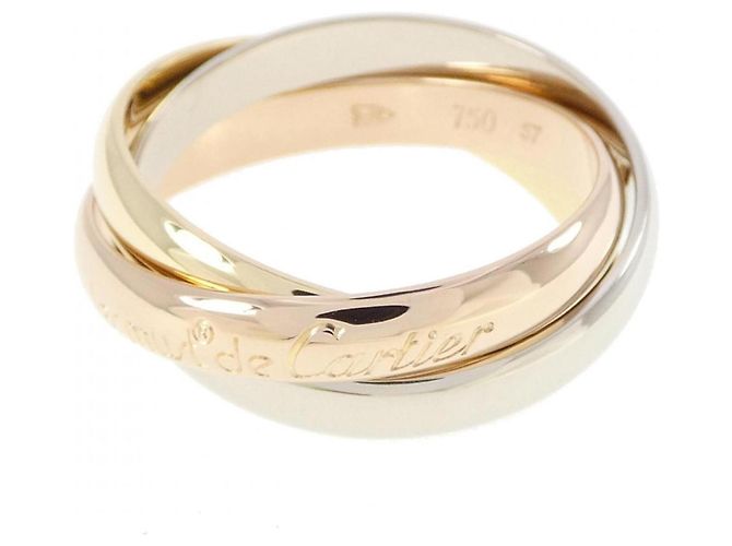 Anello Cartier Trinity in oro rosa bianco e giallo 18K