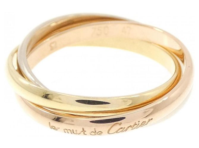 Anello Cartier Trinity in oro rosa bianco e giallo 18K