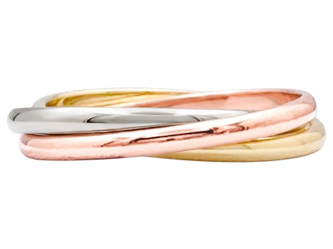 Anello Cartier "Trinity", tre toni d'oro.