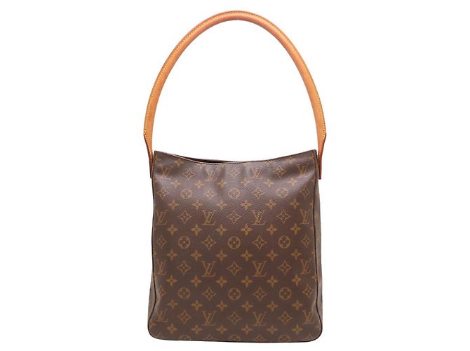 Borsa a tracolla Louis Vuitton Monogram Looping GM Marrone
