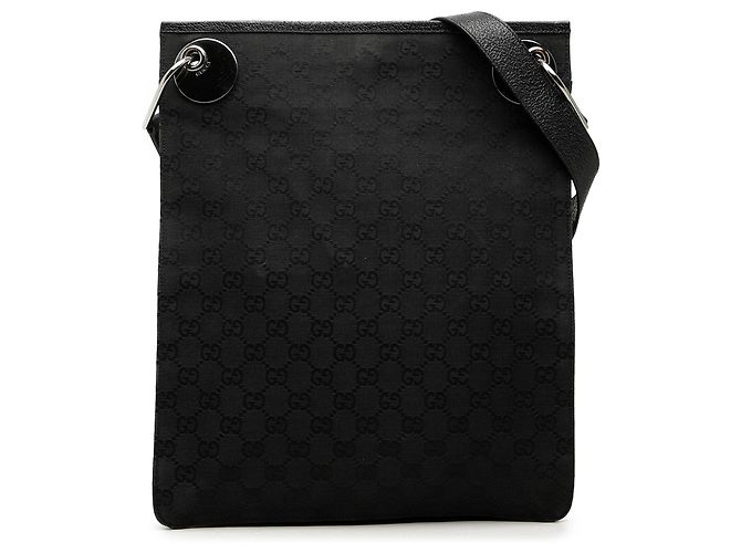Borsa a tracolla Gucci GG Canvas Eclipse nera Nero