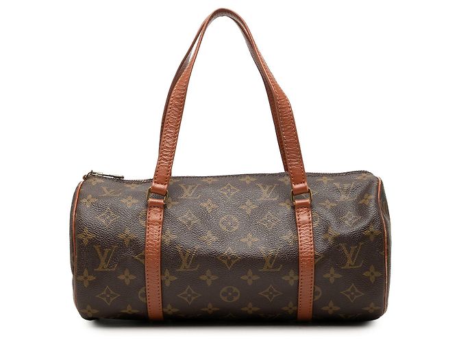 Sac à main Louis Vuitton Monogram Papillon 30 Marron Marrom