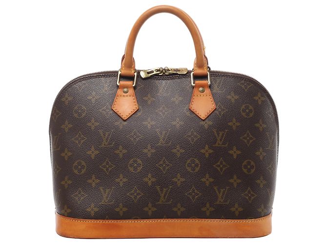 Bolsa de mão Louis Vuitton Alma Monogram Canvas em marrom M51130
