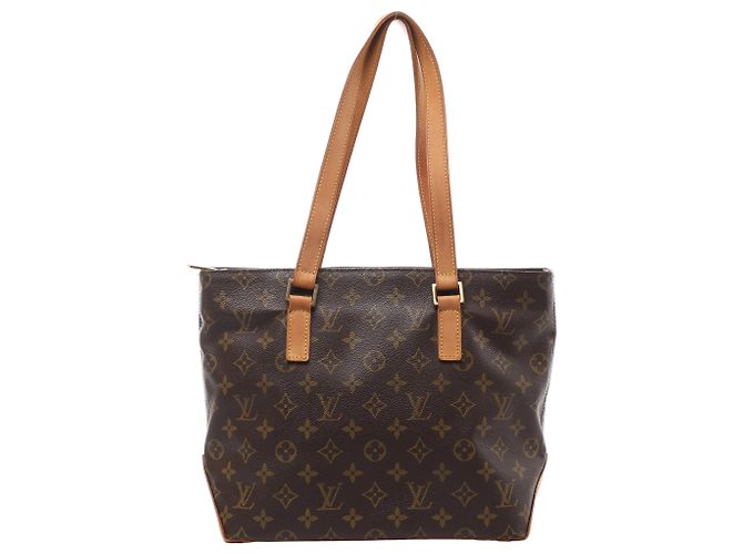 Borsa a tracolla Louis Vuitton Cabas Piano Monogram Canvas in marrone M51148