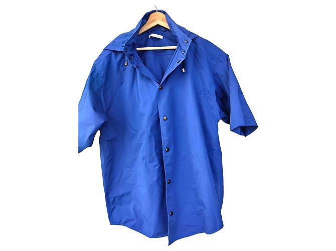 Autre Marque Blue Hooded Short Coat