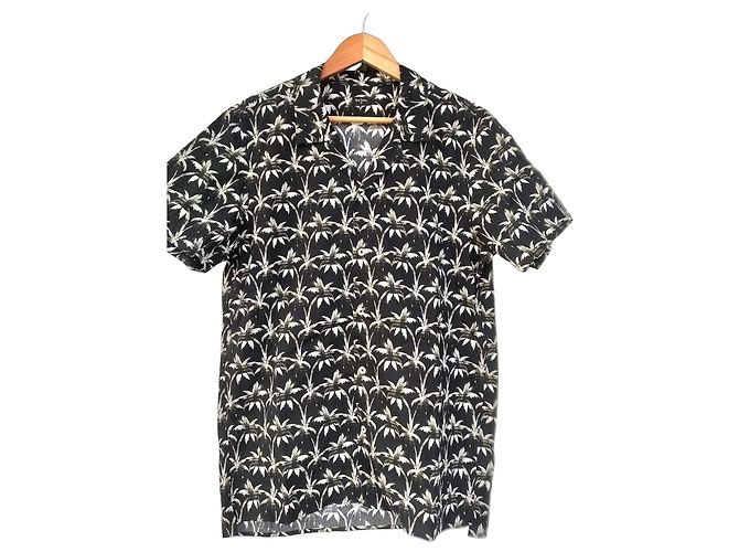 Camisa Paul Smith estampada de palmeiras Preto Branco