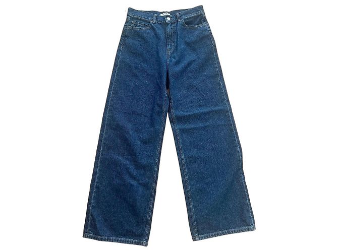 Autre Marque Carhartt weite blaue Baumwolljeans