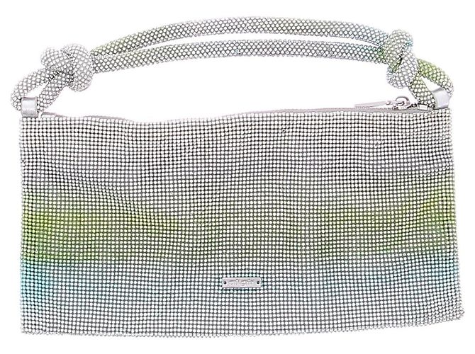 Cult Gaia Borsa in strass verde sfumato