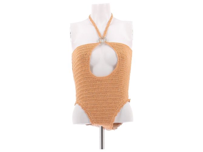 Autre Marque Orange Einteiler-Badeanzug