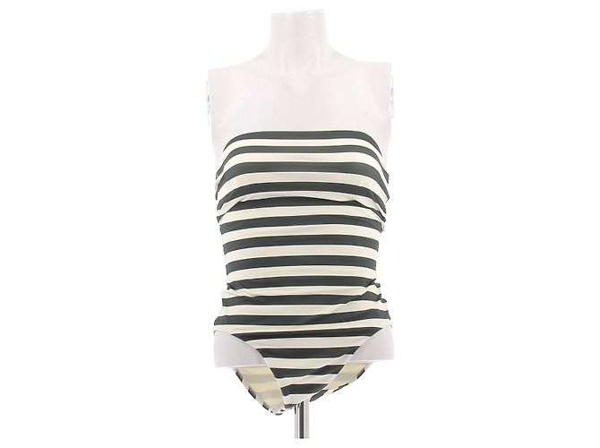 Autre Marque Fato de banho às riscas branco BONDI BORN