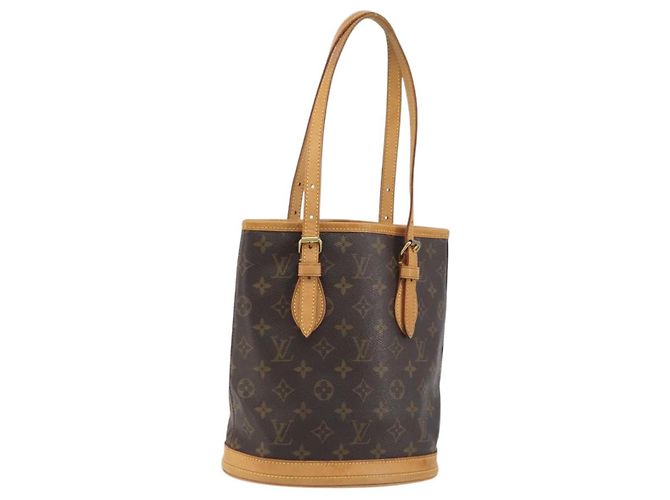 LOUIS VUITTON Monogram Bucket PM Shoulder Bag M42238 LV