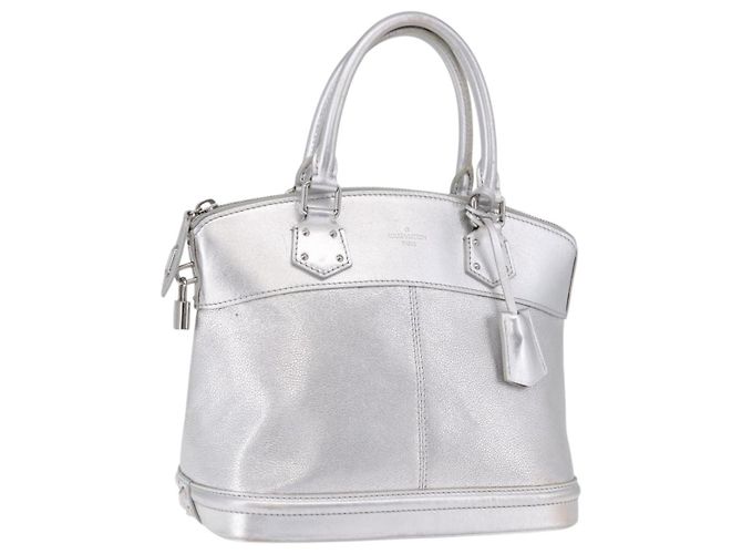 LOUIS VUITTON Suhari Lockit PM Hand Bag Silver M95541 LV