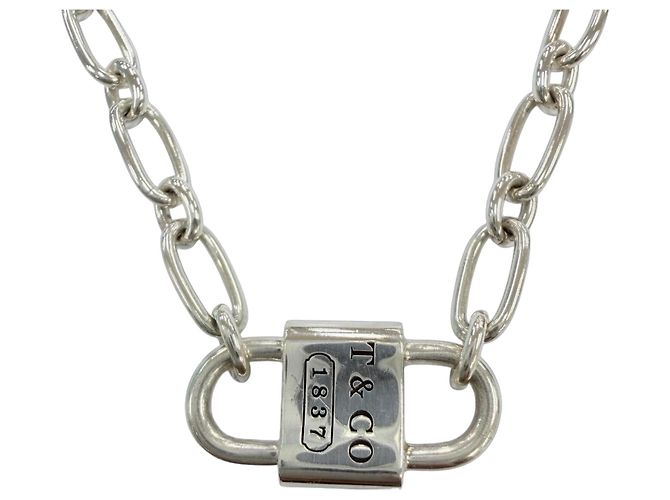 Collana Tiffany & Co. Silver 925 Small Double Lock Argento
