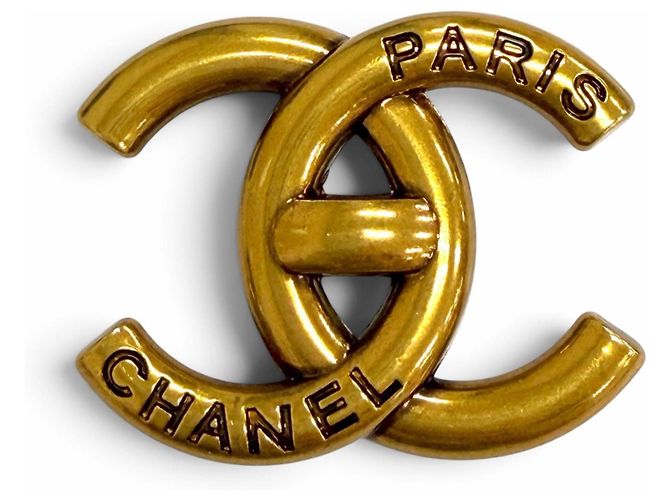 Spilla Chanel B21K Coco Mark Logo D'oro