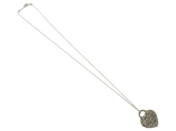 Tiffany & Co Collana Tiffany Vintage Notes Heart Tag Argento