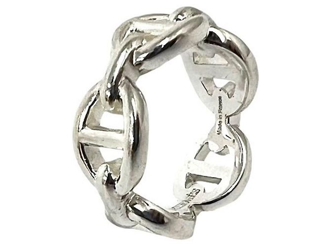 Ring Anillo Hermès Enchainée PM en plata de ley