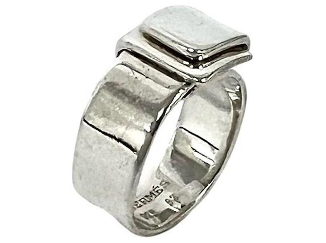 Hermès Hermes Vintage Folding Ring Silvery