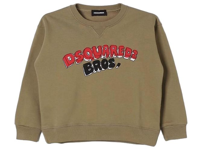 Dsquared2 Sweatshirt Bros' Multicolore Kaki