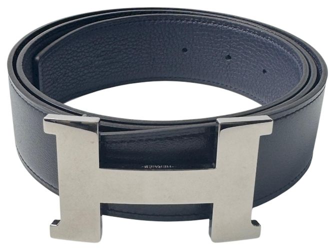 Hermès Hermes Constance Belt Black Navy blue