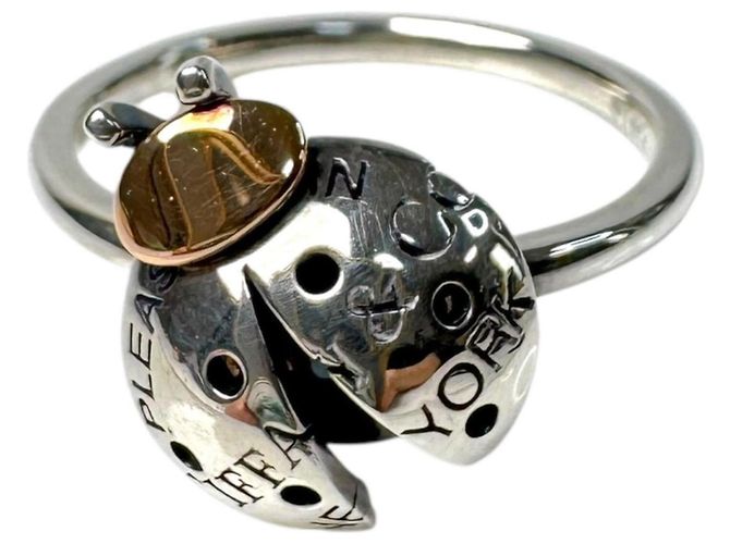 Tiffany & Co. Return to Love Bugs Marienkäfer-Ring Silber Golden