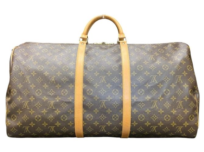 Louis Vuitton Keepall 60 Boston Bag Brown