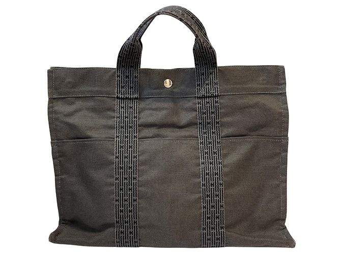 Hermès Hermes Herline MM Tote Bag in Grau Braun
